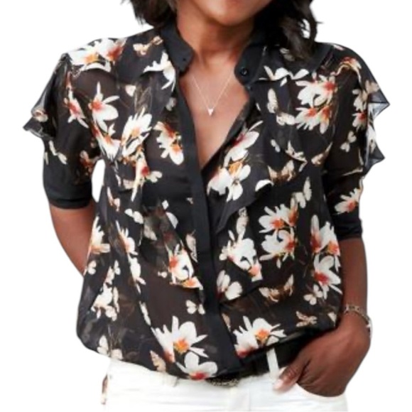 Givenchy Silk Flower Blouse - Picture 1 of 10